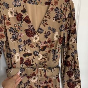 ANTONIO MELANI Floral Beige Blazer